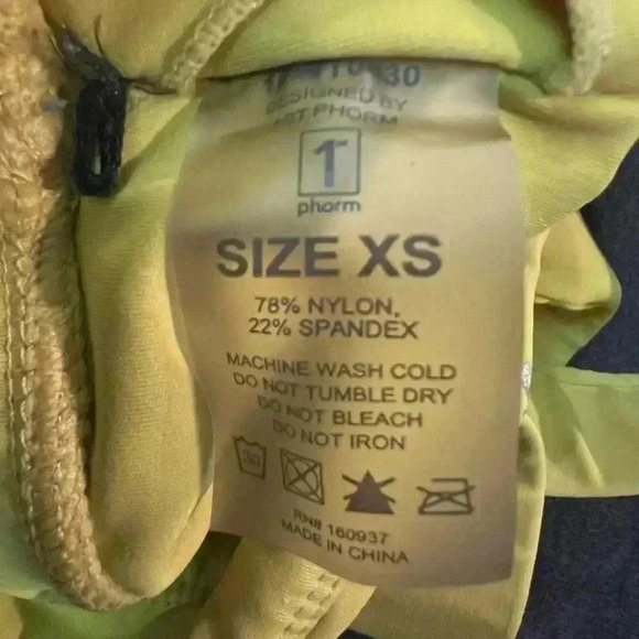 1st phorm womens yellow sports bra cross cross back XS sporty athletic workout - Picture 7 of 7